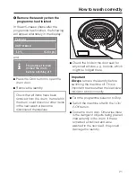 Предварительный просмотр 21 страницы Miele W 3922 WPS Operating Instructions Manual