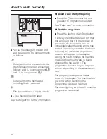 Preview for 20 page of Miele W 3923 WPS Operating Instructions Manual