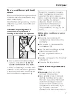 Preview for 37 page of Miele W 3923 WPS Operating Instructions Manual