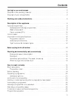 Preview for 3 page of Miele W 404 WPS Operating Instructions Manual