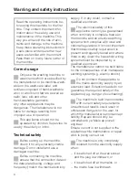 Preview for 6 page of Miele W 404 WPS Operating Instructions Manual