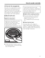 Preview for 23 page of Miele W 404 WPS Operating Instructions Manual