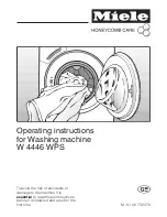 Miele W 4446 WPS Operating Instructions Manual preview