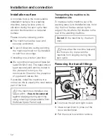 Preview for 52 page of Miele W 4446 WPS Operating Instructions Manual