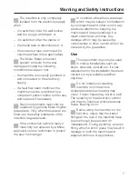 Preview for 7 page of Miele W 4449 WPS LiquidWash Operating Instructions Manual