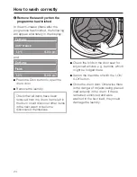 Preview for 24 page of Miele W 4449 WPS LiquidWash Operating Instructions Manual