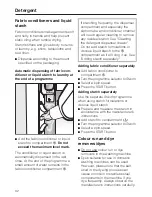 Предварительный просмотр 32 страницы Miele W 460 WPS Operating Instructions Manual