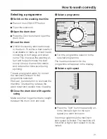 Preview for 21 page of Miele W 463 Operating Instructions Manual