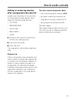 Preview for 25 page of Miele W 463 Operating Instructions Manual