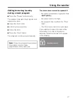 Preview for 27 page of Miele W 4840 Operating And Installation Instructions