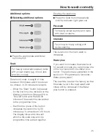 Preview for 25 page of Miele W 487 WPS Operating Instructions Manual