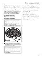 Preview for 27 page of Miele W 487 WPS Operating Instructions Manual