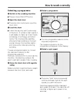 Preview for 23 page of Miele W 489i WPS Operating Instructions Manual