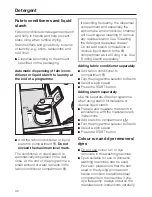 Preview for 32 page of Miele W 489i WPS Operating Instructions Manual