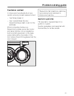 Предварительный просмотр 41 страницы Miele W 502 Operating Instructions Manual