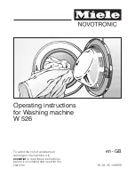 Miele W 526 Operating Manual preview