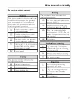 Предварительный просмотр 21 страницы Miele W 526 Operating Manual