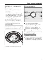 Preview for 15 page of Miele W 5740 Operating Instructions Manual