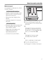 Preview for 17 page of Miele W 5740 Operating Instructions Manual