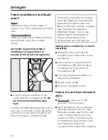 Предварительный просмотр 32 страницы Miele W 5741 Operating Instructions Manual