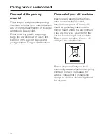 Preview for 2 page of Miele W 5780 Operating Instructions Manual