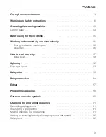 Preview for 3 page of Miele W 5780 Operating Instructions Manual