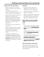 Preview for 13 page of Miele W 5800 HomeCare XL Operating Instructions Manual