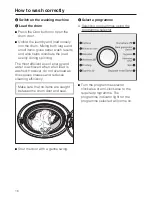 Preview for 16 page of Miele W 5800 HomeCare XL Operating Instructions Manual