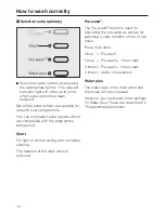 Preview for 18 page of Miele W 5800 HomeCare XL Operating Instructions Manual