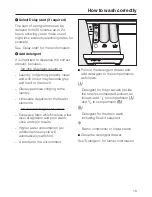 Preview for 19 page of Miele W 5800 HomeCare XL Operating Instructions Manual