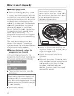 Preview for 20 page of Miele W 5800 HomeCare XL Operating Instructions Manual