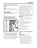 Preview for 37 page of Miele W 5800 HomeCare XL Operating Instructions Manual