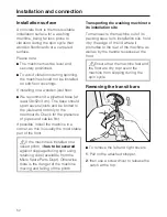 Preview for 52 page of Miele W 5800 HomeCare XL Operating Instructions Manual