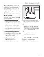 Preview for 17 page of Miele W 5824 Operating Instructions Manual