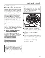 Preview for 23 page of Miele W 5872 Edition 111 Operating Instructions Manual