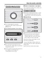 Preview for 21 page of Miele W 5873 WPS Operating Instructions Manual