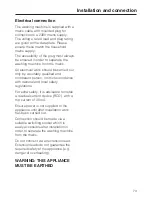 Preview for 73 page of Miele W 5873 WPS Operating Instructions Manual