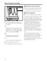 Preview for 26 page of Miele W 5928 WPS EcoComfort Operating Instructions Manual