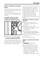 Preview for 45 page of Miele W 5928 WPS EcoComfort Operating Instructions Manual