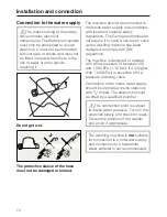 Preview for 72 page of Miele W 5928 WPS EcoComfort Operating Instructions Manual