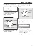 Preview for 21 page of Miele W 5964 WPS Operating Instructions Manual