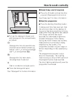 Preview for 25 page of Miele W 5964 WPS Operating Instructions Manual