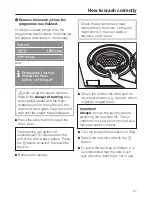 Preview for 27 page of Miele W 5965 WPS Operating Instructions Manual