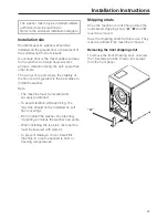 Preview for 37 page of Miele W 6071 Operating And Installation Instructions