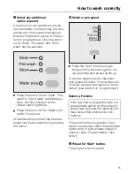 Preview for 15 page of Miele W 829 Operating Instructions Manual