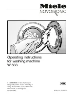 Miele W 833 Operating Instructions Manual preview