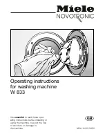 Miele W 833 Operating Instructions Manual предпросмотр