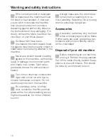 Preview for 10 page of Miele W 863 Operating Instructions Manual