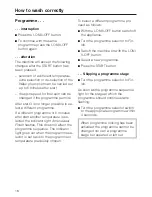 Preview for 18 page of Miele W 863 Operating Instructions Manual