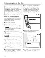 Preview for 12 page of Miele W 864 Operating Manual